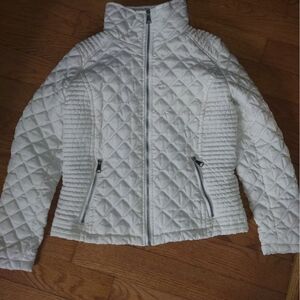 Women's Quilted White Jacket